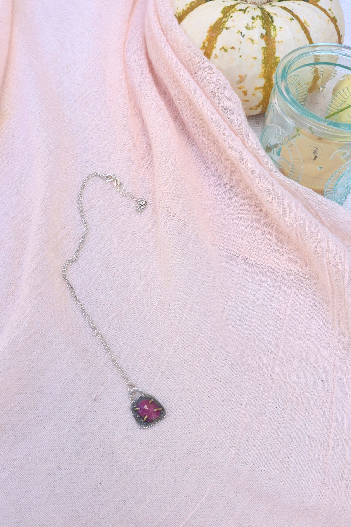 Ruby Pendant Necklace