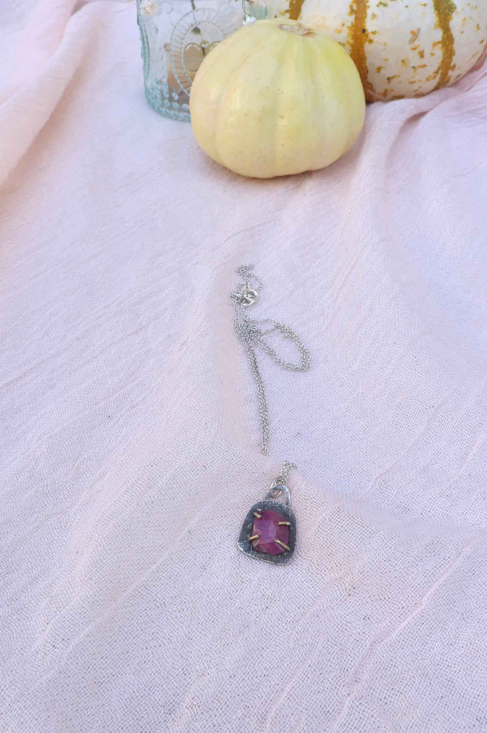 Ruby Pendant Necklace