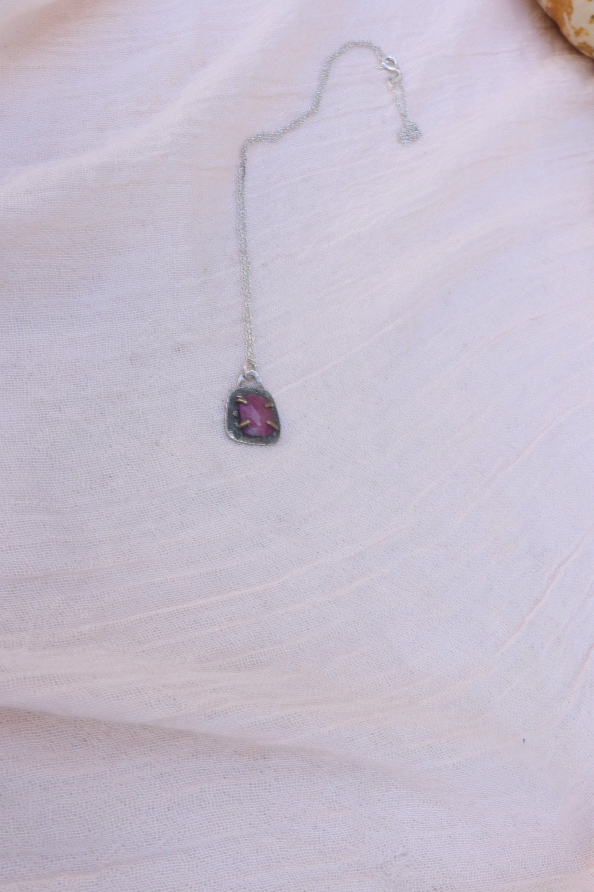 Ruby Pendant Necklace